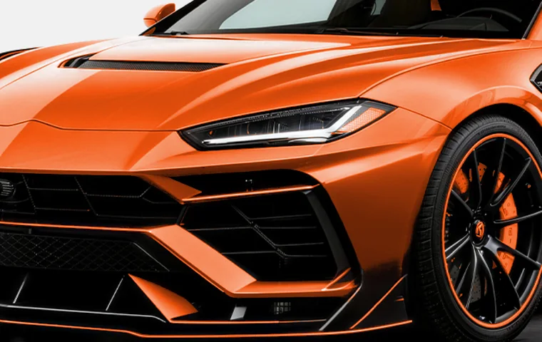Lava Orange colored paint protection film