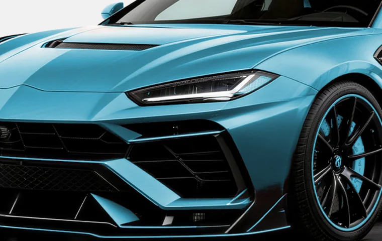 Miami Blue colored paint protection film