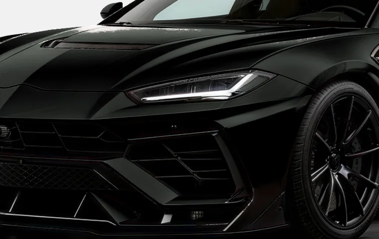 Satin Onyx Black colored paint protection film